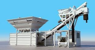 Dry mix concrete batch plant