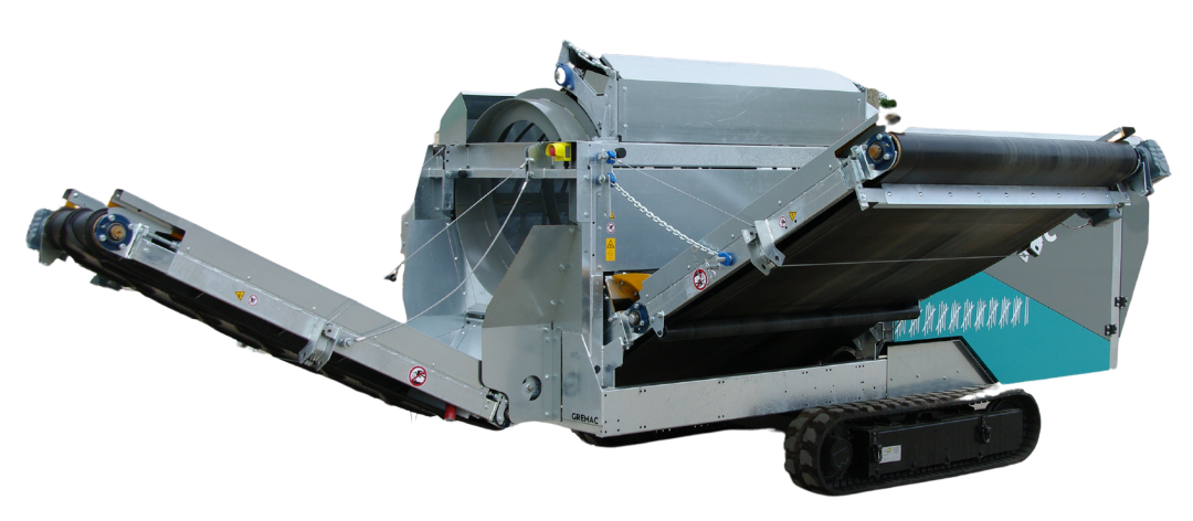 3' x 6.5' Compact Tracked Trommel Screener